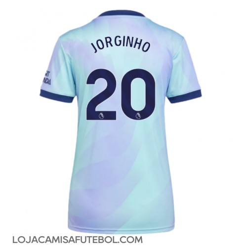 Camisa de Futebol Arsenal Jorginho Frello #20 Equipamento Alternativo Mulheres 2024-25 Manga Curta